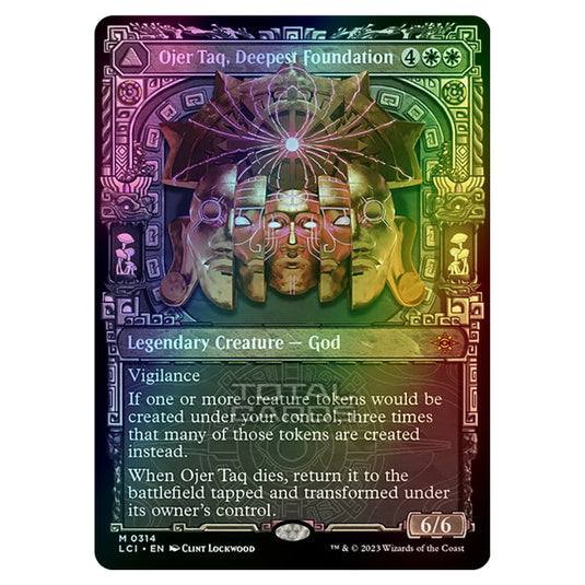 Magic The Gathering - The Lost Caverns of Ixalan - Ojer Taq, Deepest Foundation // Temple of Civilization (Showcase) - 0314 (Foil)
