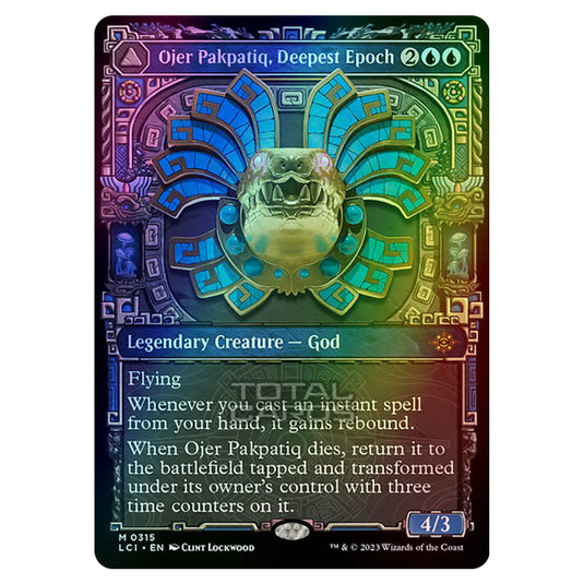 Magic The Gathering - The Lost Caverns of Ixalan - Ojer Pakpatiq, Deepest Epoch // Temple of Cyclical Time (Showcase) - 0315 (Foil)