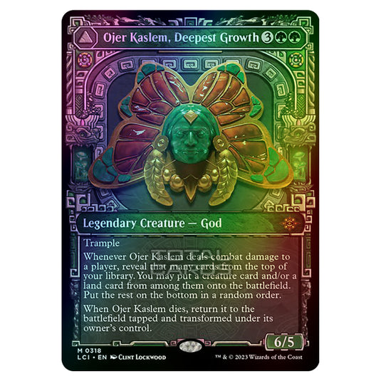 Magic The Gathering - The Lost Caverns of Ixalan - Ojer Kaslem, Deepest Growth // Temple of Cultivation (Showcase) - 0318 (Foil)