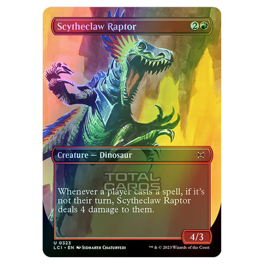 Magic The Gathering - The Lost Caverns of Ixalan - Scytheclaw Raptor (Borderless) - 0323 (Foil)