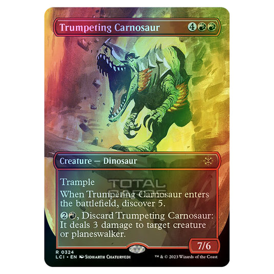 Magic The Gathering - The Lost Caverns of Ixalan - Trumpeting Carnosaur (Borderless) - 0324 (Foil)