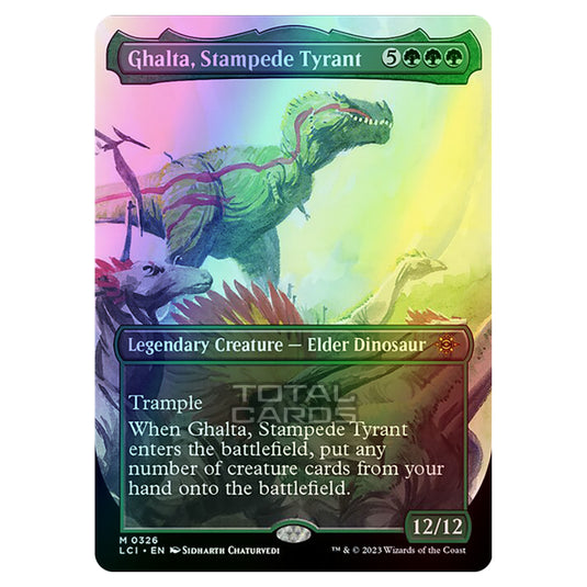 Magic The Gathering - The Lost Caverns of Ixalan - Ghalta, Stampede Tyrant (Borderless) - 0326 (Foil)