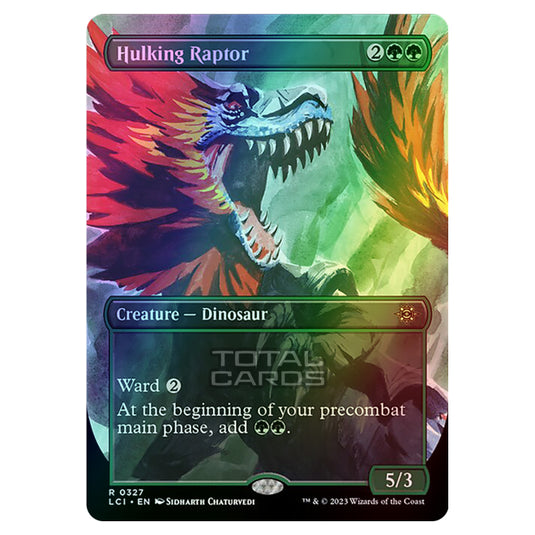 Magic The Gathering - The Lost Caverns of Ixalan - Hulking Raptor (Borderless) - 0327 (Foil)