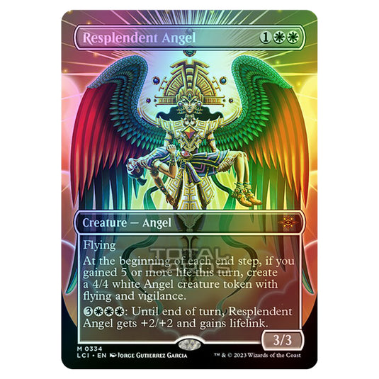 Magic The Gathering - The Lost Caverns of Ixalan - Resplendent Angel (Borderless) - 0334 (Foil)