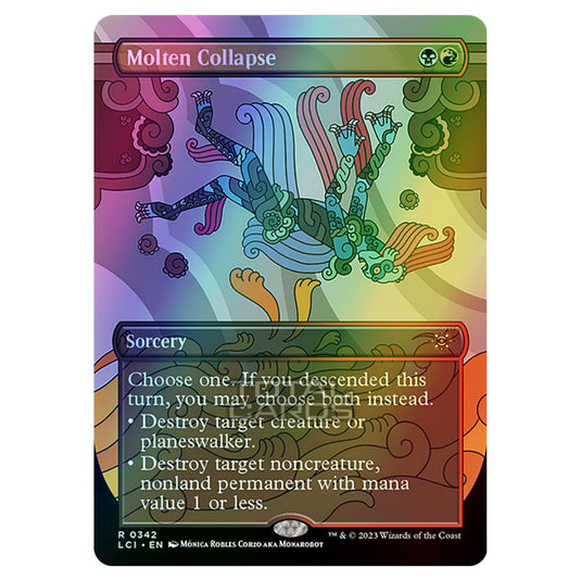 Magic The Gathering - The Lost Caverns of Ixalan - Molten Collapse (Borderless) - 0342 (Foil)