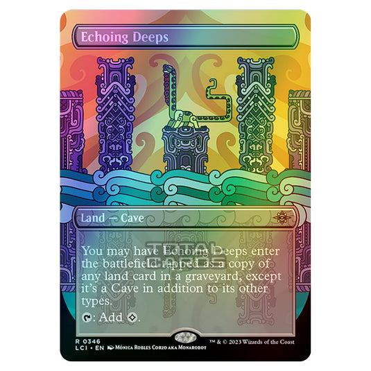 Magic The Gathering - The Lost Caverns of Ixalan - Echoing Deeps (Borderless) - 0346 (Foil)