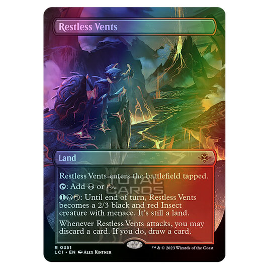 Magic The Gathering - The Lost Caverns of Ixalan - Restless Vents (Borderless) - 0351 (Foil)