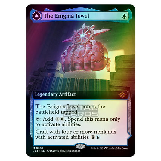 Magic The Gathering - The Lost Caverns of Ixalan - The Enigma Jewel // Locus of Enlightenment (Extended Art) - 0362 (Foil)