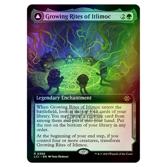 Magic The Gathering - The Lost Caverns of Ixalan - Growing Rites of Itlimoc // Itlimoc, Cradle of the Sun (Extended Art) - 0380 (Foil)