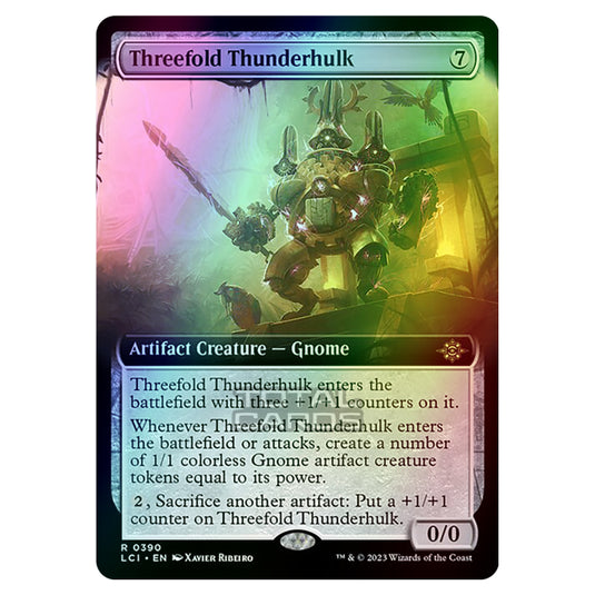 Magic The Gathering - The Lost Caverns of Ixalan - Threefold Thunderhulk (Extended Art) - 0390 (Foil)