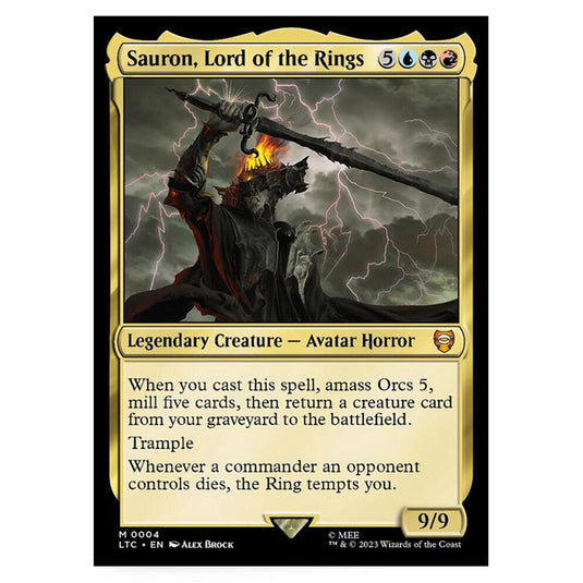 Magic The Gathering - The Lord of the Rings - Tales of Middle-Earth - Commander - Sauron, Lord of the Rings - 0004