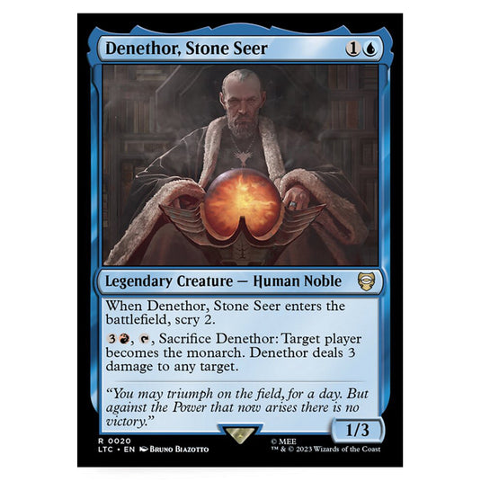 Magic The Gathering - The Lord of the Rings - Tales of Middle-Earth - Commander - Denethor, Stone Seer - 0020