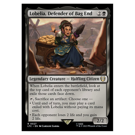 Magic The Gathering - The Lord of the Rings - Tales of Middle-Earth - Commander - Lobelia, Defender of Bag End - 0027