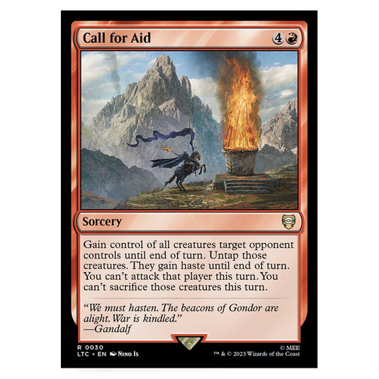 Magic The Gathering - The Lord of the Rings - Tales of Middle-Earth - Commander - Call for Aid - 0030