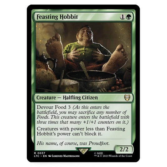 Magic The Gathering - The Lord of the Rings - Tales of Middle-Earth - Commander - Feasting Hobbit - 0037