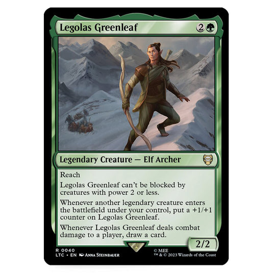 Magic The Gathering - The Lord of the Rings - Tales of Middle-Earth - Commander - Legolas Greenleaf - 0040