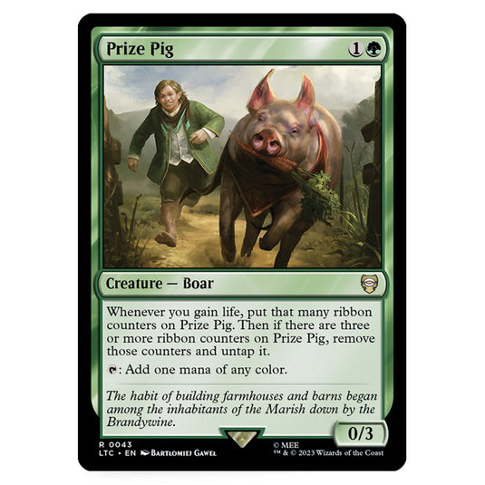 Magic The Gathering - The Lord of the Rings - Tales of Middle-Earth - Commander - Prize Pig - 0043