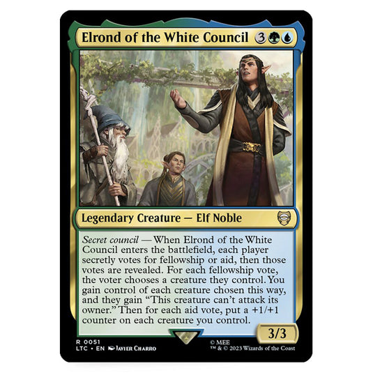 Magic The Gathering - The Lord of the Rings - Tales of Middle-Earth - Commander - Elrond of the White Council - 0051