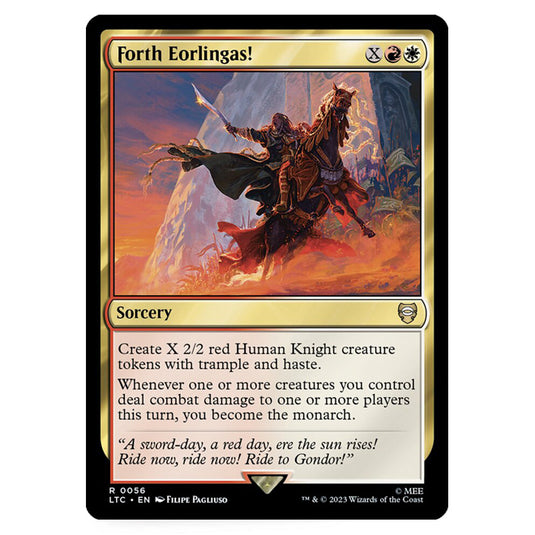 Magic The Gathering - The Lord of the Rings - Tales of Middle-Earth - Commander - Forth Eorlingas! - 0056