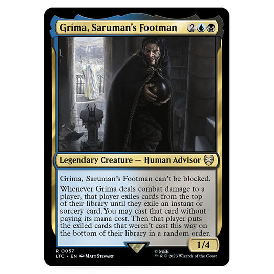 Magic The Gathering - The Lord of the Rings - Tales of Middle-Earth - Commander - Gríma, Saruman's Footman - 0057