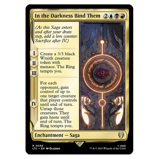 Magic The Gathering - The Lord of the Rings - Tales of Middle-Earth - Commander - In the Darkness Bind Them - 0058