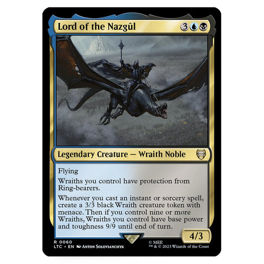 Magic The Gathering - The Lord of the Rings - Tales of Middle-Earth - Commander - Lord of the Nazgûl - 0060