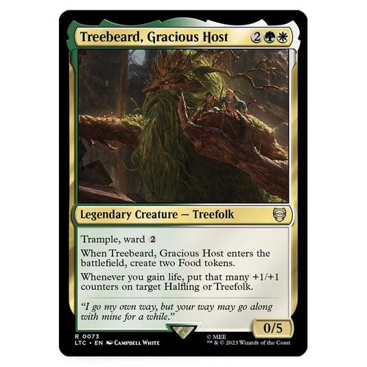 Magic The Gathering - The Lord of the Rings - Tales of Middle-Earth - Commander - Treebeard, Gracious Host - 0073