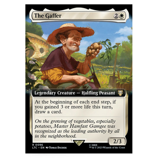 Magic The Gathering - The Lord of the Rings - Tales of Middle-Earth - Commander - The Gaffer (Extended Art Card)  - 0096