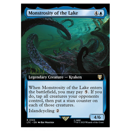 Magic The Gathering - The Lord of the Rings - Tales of Middle-Earth - Commander - Monstrosity of the Lake (Extended Art Card)  - 0105