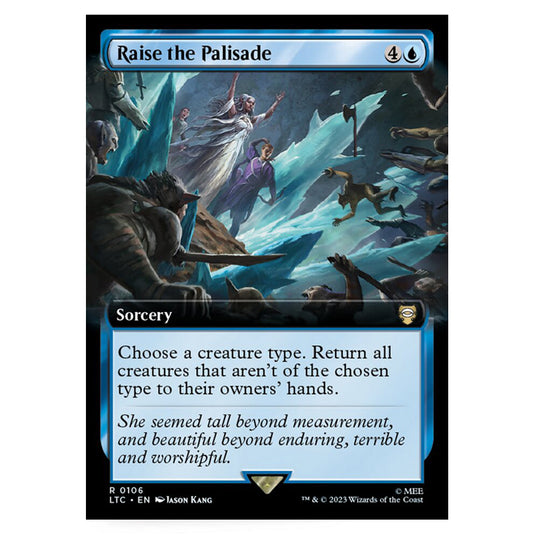 Magic The Gathering - The Lord of the Rings - Tales of Middle-Earth - Commander - Raise the Palisade (Extended Art Card)  - 0106