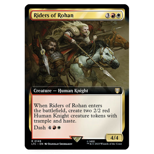 Magic The Gathering - The Lord of the Rings - Tales of Middle-Earth - Commander - Riders of Rohan (Extended Art Card)  - 0148