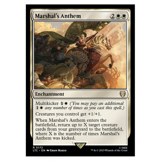 Magic The Gathering - The Lord of the Rings - Tales of Middle-Earth - Commander - Marshal's Anthem - 0172