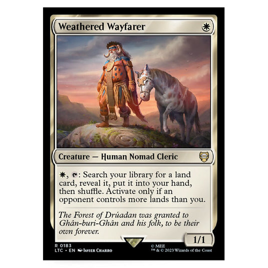 Magic The Gathering - The Lord of the Rings - Tales of Middle-Earth - Commander - Weathered Wayfarer - 0183