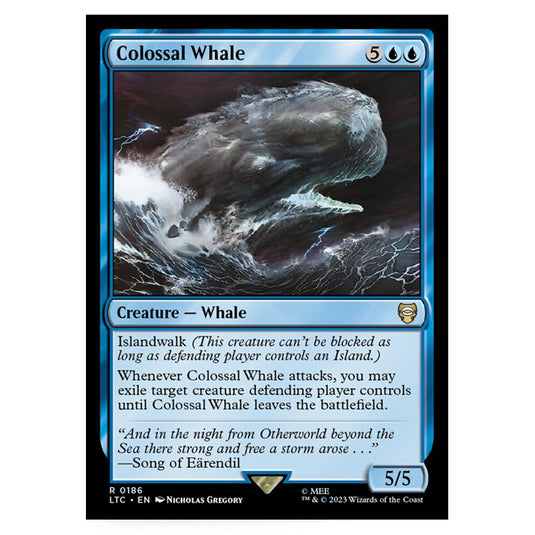 Magic The Gathering - The Lord of the Rings - Tales of Middle-Earth - Commander - Colossal Whale - 0186