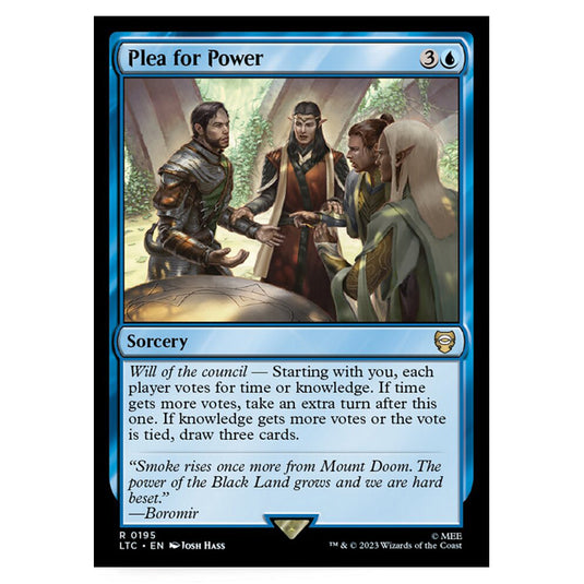 Magic The Gathering - The Lord of the Rings - Tales of Middle-Earth - Commander - Plea for Power - 0195