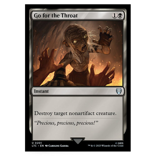 Magic The Gathering - The Lord of the Rings - Tales of Middle-Earth - Commander - Go for the Throat - 0201