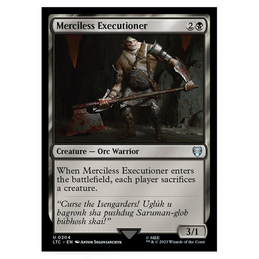 Magic The Gathering - The Lord of the Rings - Tales of Middle-Earth - Commander - Merciless Executioner - 0204