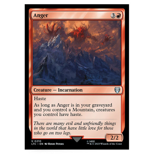 Magic The Gathering - The Lord of the Rings - Tales of Middle-Earth - Commander - Anger - 0210