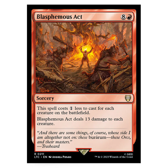 Magic The Gathering - The Lord of the Rings - Tales of Middle-Earth - Commander - Blasphemous Act - 0211