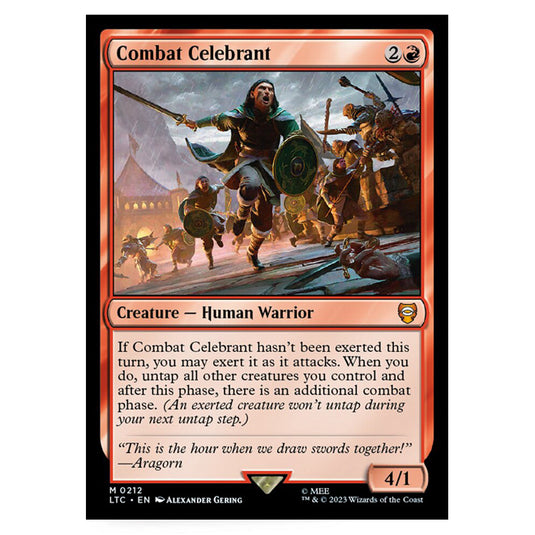 Magic The Gathering - The Lord of the Rings - Tales of Middle-Earth - Commander - Combat Celebrant - 0212