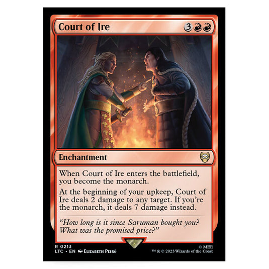 Magic The Gathering - The Lord of the Rings - Tales of Middle-Earth - Commander - Court of Ire - 0213