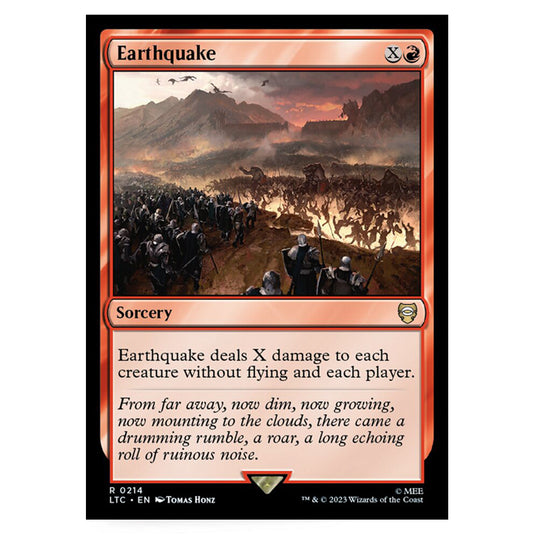 Magic The Gathering - The Lord of the Rings - Tales of Middle-Earth - Commander - Earthquake - 0214