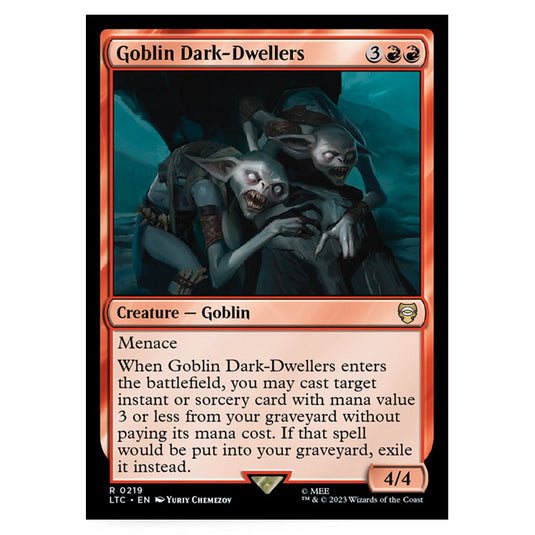 Magic The Gathering - The Lord of the Rings - Tales of Middle-Earth - Commander - Goblin Dark-Dwellers - 0219