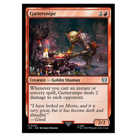 Magic The Gathering - The Lord of the Rings - Tales of Middle-Earth - Commander - Guttersnipe - 0220