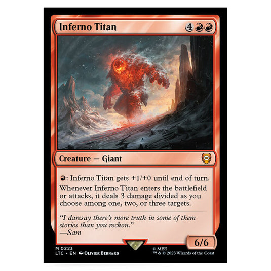 Magic The Gathering - The Lord of the Rings - Tales of Middle-Earth - Commander - Inferno Titan - 0223