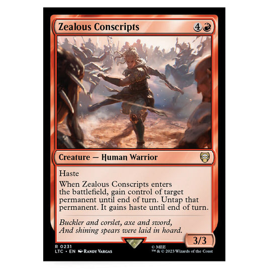 Magic The Gathering - The Lord of the Rings - Tales of Middle-Earth - Commander - Zealous Conscripts - 0231