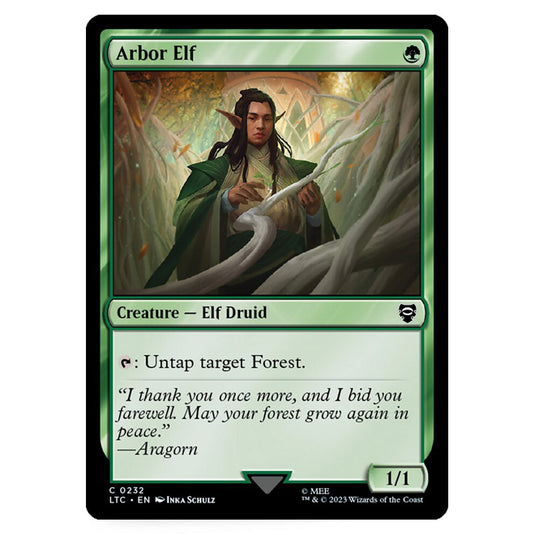 Magic The Gathering - The Lord of the Rings - Tales of Middle-Earth - Commander - Arbor Elf - 0232