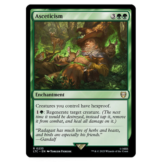 Magic The Gathering - The Lord of the Rings - Tales of Middle-Earth - Commander - Asceticism - 0233