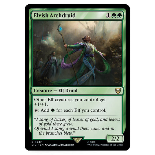 Magic The Gathering - The Lord of the Rings - Tales of Middle-Earth - Commander - Elvish Archdruid - 0237