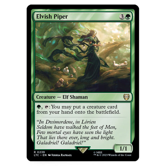 Magic The Gathering - The Lord of the Rings - Tales of Middle-Earth - Commander - Elvish Piper - 0239